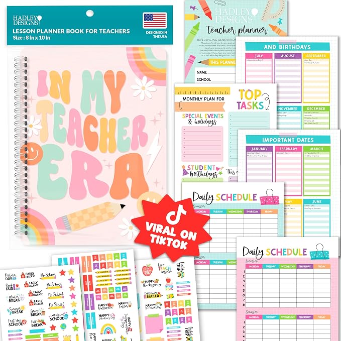 Hadley Designs Teacher Planner 2026-2027 Academic Year by HadleyDesigns