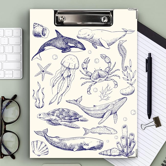 Ku-dayi Coastal Ocean Beach Clipboard Padfolio - Image 2