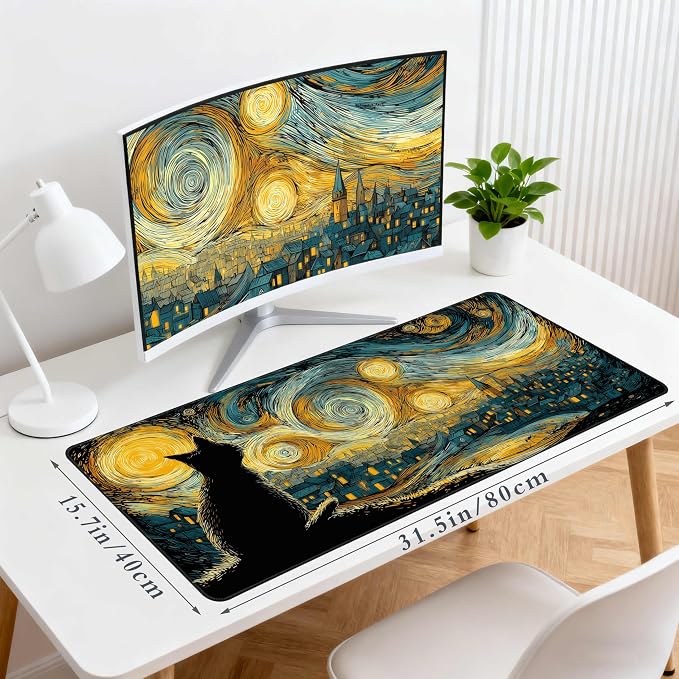 Desk Cover Mat, Extended Large Anime Mouse Pad, Computer Laptop Mat Desk Decor - Image 2