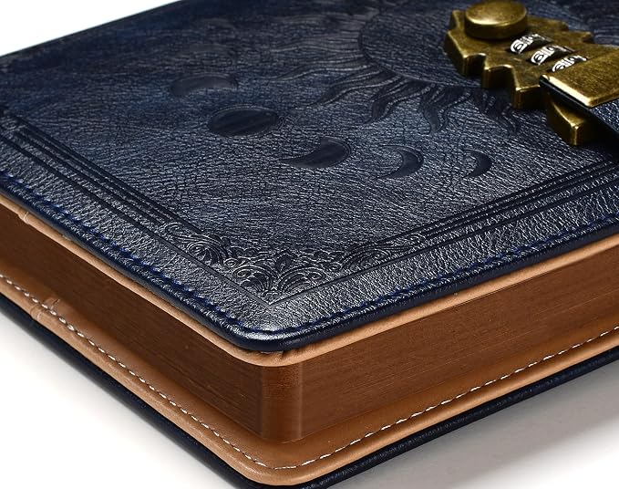 ZXHQ Lock Diary for Women & Men, A5 240 Pages Lockable Journal - Image 2