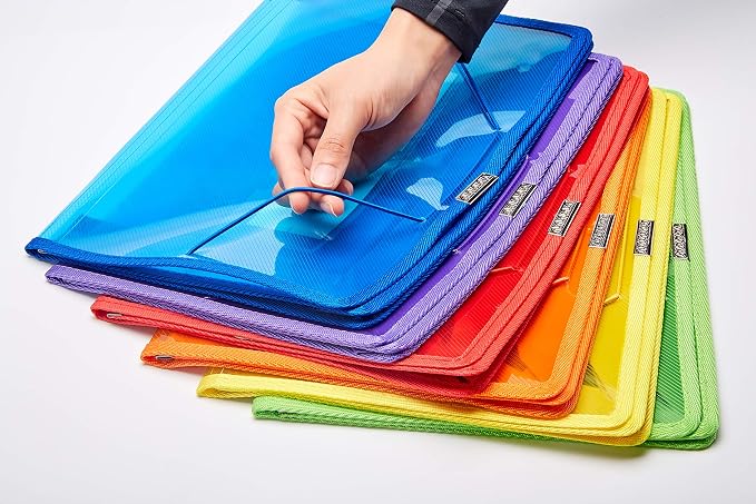 FANWU 6 Pack Plastic Expanding File Wallet Document Organizer - Image 4