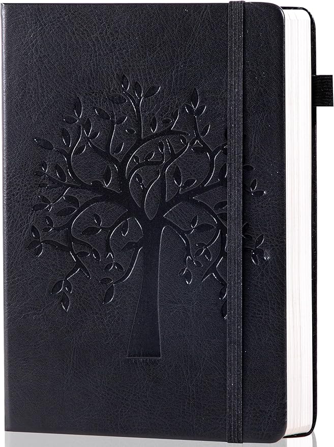 CAGIE Leather Bound Journal for Men & Women, A5 Lined Notebook by CAGIE