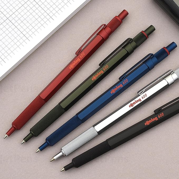 rOtring 600 Ballpoint Pen, Medium Point, Refillable - Image 4