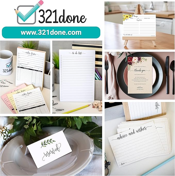 321Done Thank You Receipt Pad, 2-Part Carbonless Carbon Copy Duplicate - Image 4