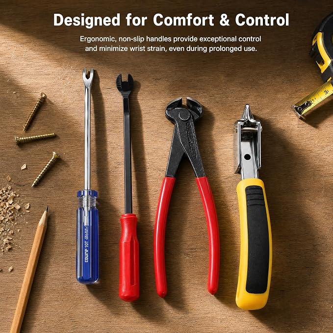 Hiceeden 4 Pcs Carpet Staple Remover Tools, Heavy Duty Staple Puller - Image 7