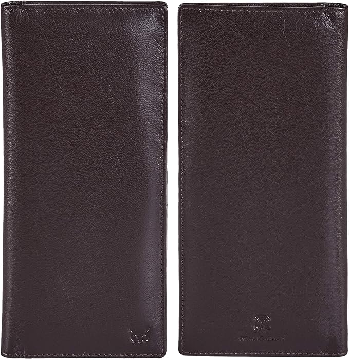 Long Wallet for Men Women Real Leather Bifold RFID Stylish Slim Handmade 2 ID - Image 5