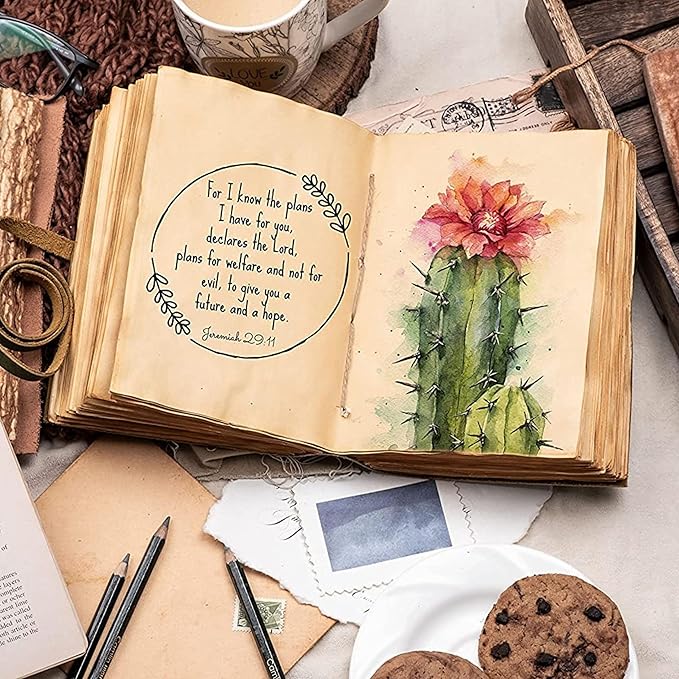 LEATHER VILLAGE Leather Bound Journal - Rustic Brown, 7"X5", 220 Pages - Vintage Blank Paper Diary for Writing, Drawing, Sketchbook, and Travel Notebook - Ideal for Women and Men-DeskLoop Office