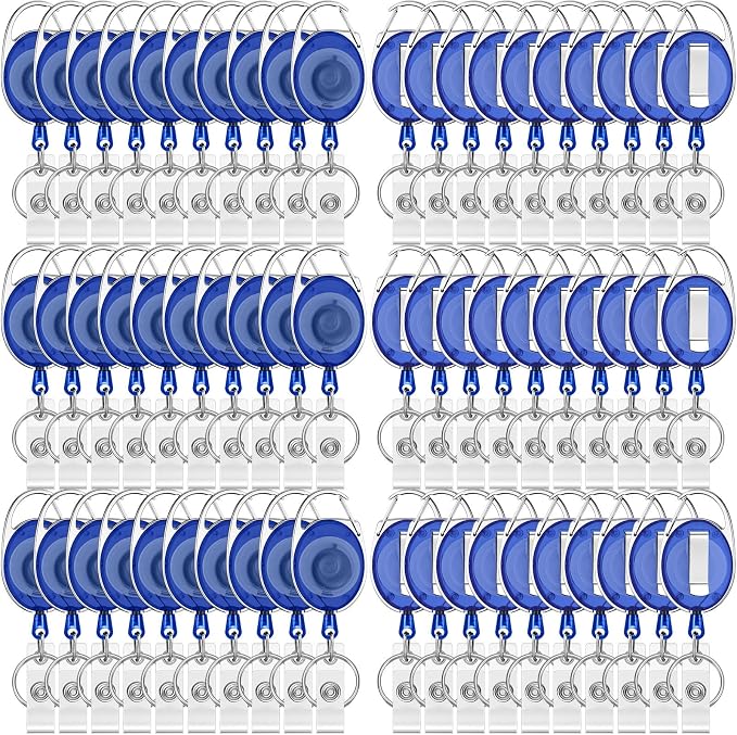 Honoson 30 Pcs Heavy Duty Retractable Badge Reels Batch ID Badge Holder by Honoson