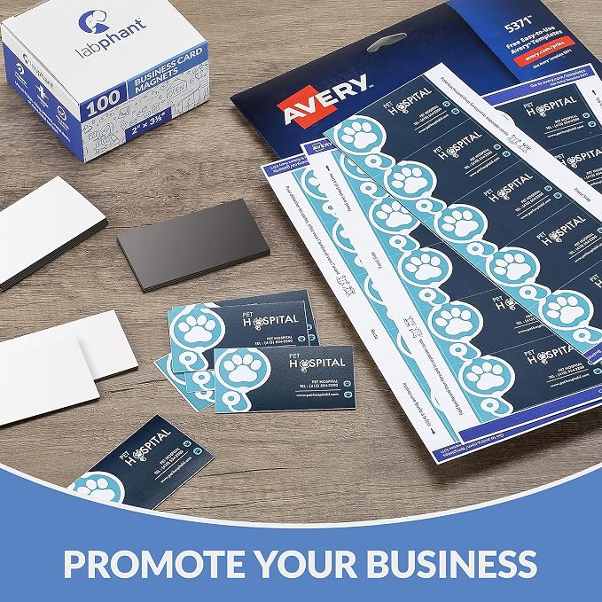 Business Card Magnets Pack of 100 – Customize - Image 3
