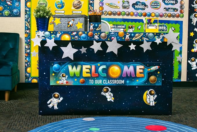 Teacher Created Resources Night Sky Better Than Paper Bulletin Board Roll - Image 6