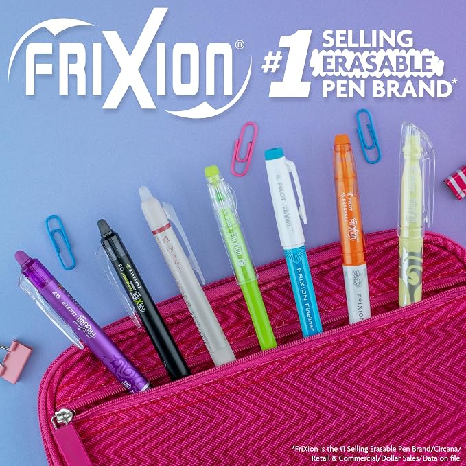 Pilot FriXion Clicker Erasable, Refillable & Retractable Gel Ink Pens Fine - Image 9