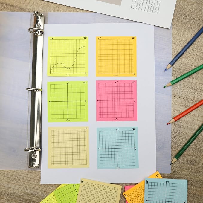 Mr. Pen- Graph Sticky Notes, 3x3 Inch, 6 Pads, 50 Sheets/Pad, 300 Sheets | 6 - Image 6