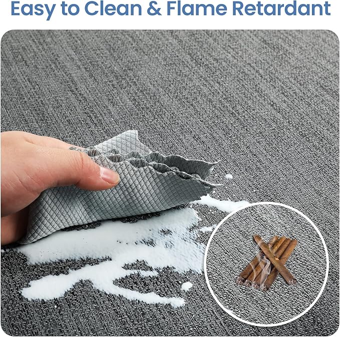 Chair Mat for Hardwood Floor, Large Anti-Slip Hard Floor Protector Rolling - Image 7
