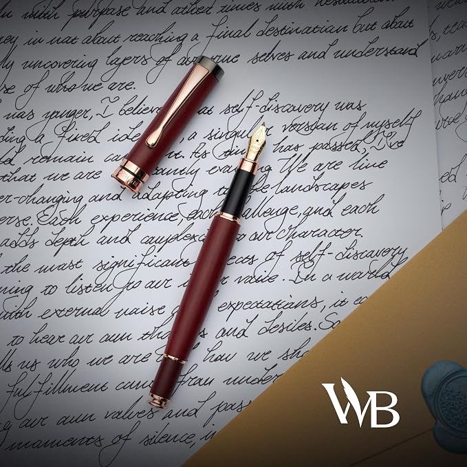 Wordsworth & Black Calligraphy Pen Gift Set, Includes Ink Bottle, 6 Ink - Image 5