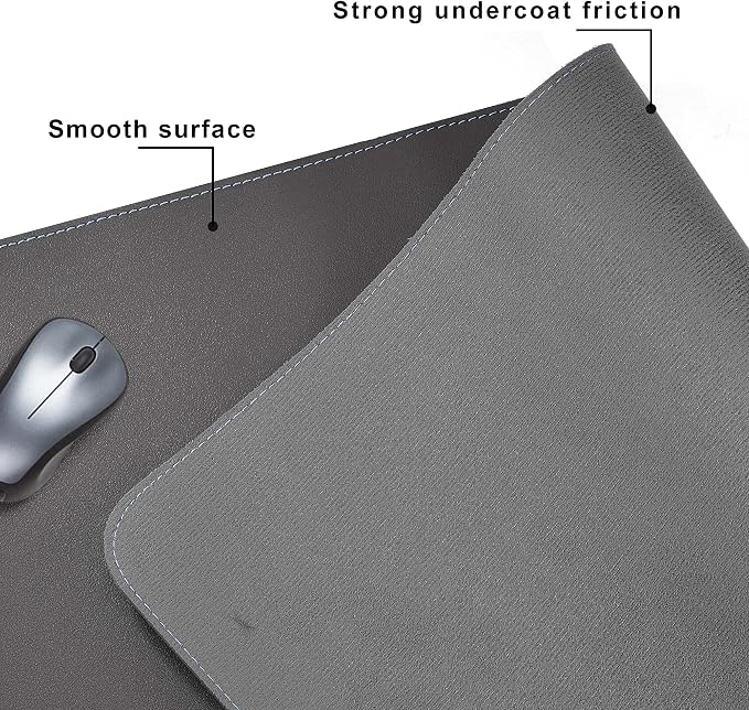 CENNBIE Desk Mat Pad Blotter Protector 47.2" x 19.6", PU Leather Desk Mat - Image 6