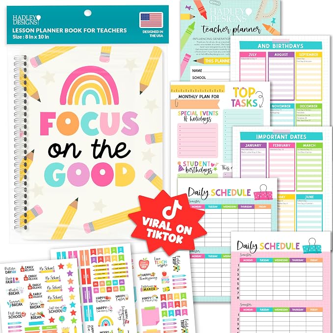 Hadley Designs Teacher Planner 2026-2027 Academic Year by HadleyDesigns