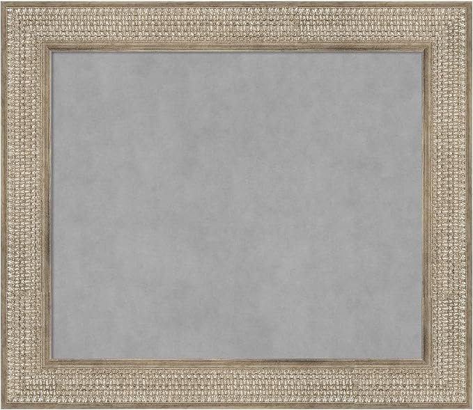 Amanti Art Silver Framed Magnetic Board 26x30 Medium Vision Board by AmantiArt