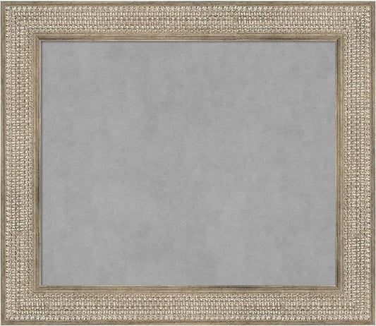 Amanti Art Silver Framed Magnetic Board 26x30 Medium Vision Board by AmantiArt