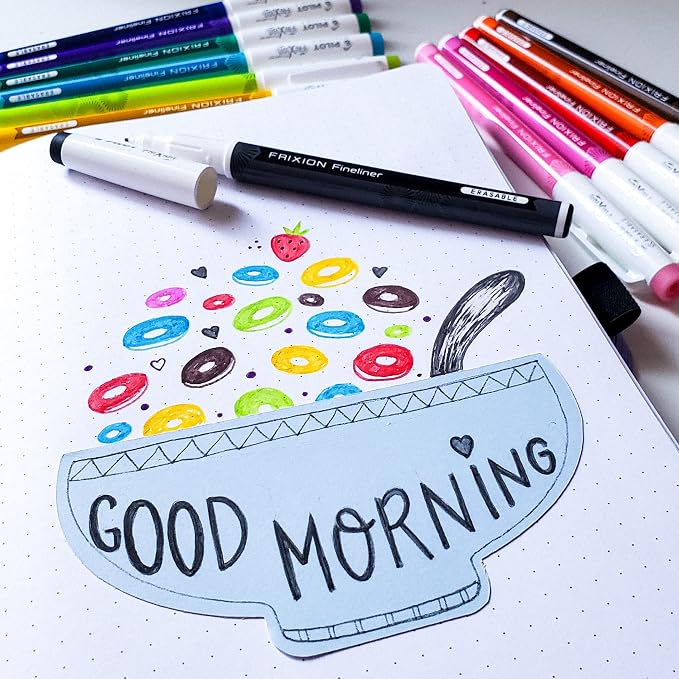 PILOT FriXion Fineliner Erasable Marker Pens, Fine Point 0.7 mm, Vivid Colors - Image 6