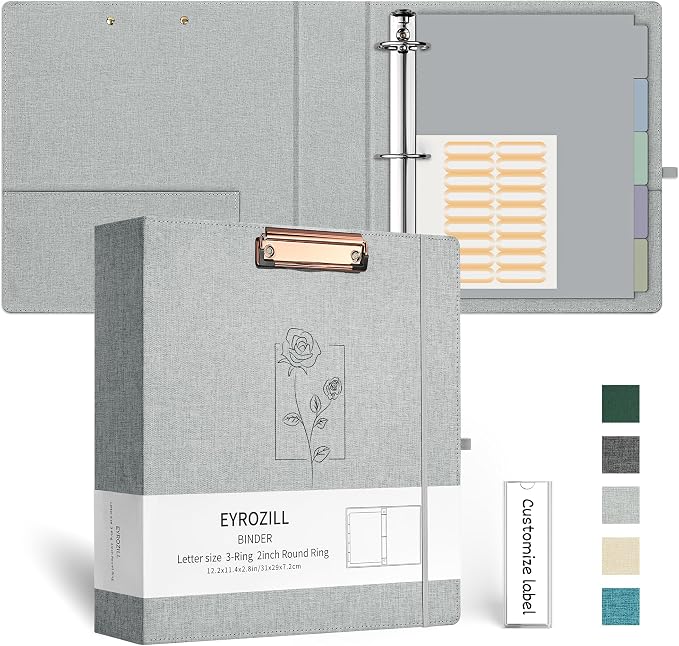 EYROZILL 3 Ring Binder 2 Inch, Binder by EYROZILL
