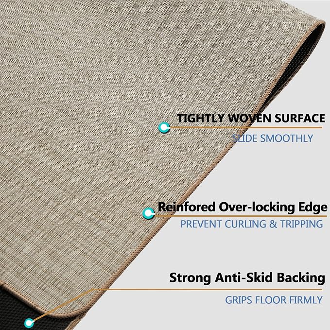 Chair Mat for Hardwood Floor, Anti Slip, Floor Protector for Home Office - Image 3