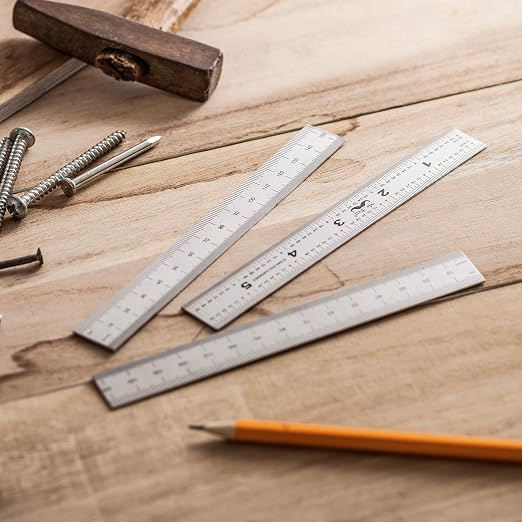 Mr. Pen- Machinist Ruler, 3 Pack, 6 Inch, Stainless Steel Metric & Imperial | - Image 6
