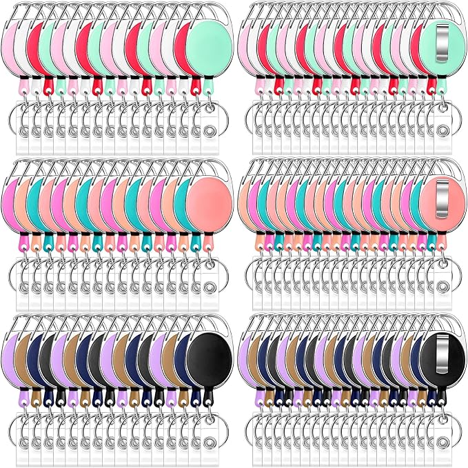 Honoson 30 Pcs Heavy Duty Retractable Badge Reels Batch ID Badge Holder by Honoson