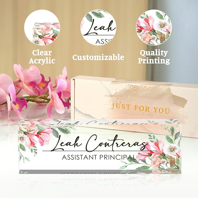 Personalized Custom Name Plate, Office Desk Decor - Image 4