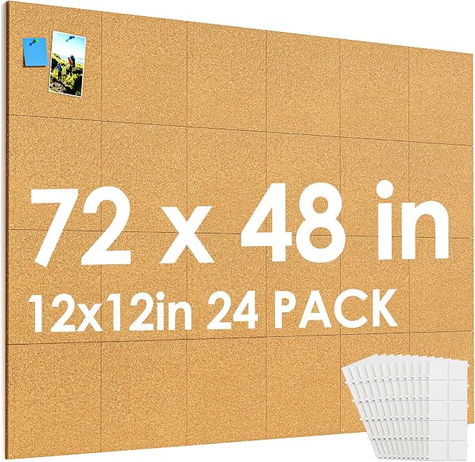 MaxGear 72" x 48" Large Cork Board by MaxGear