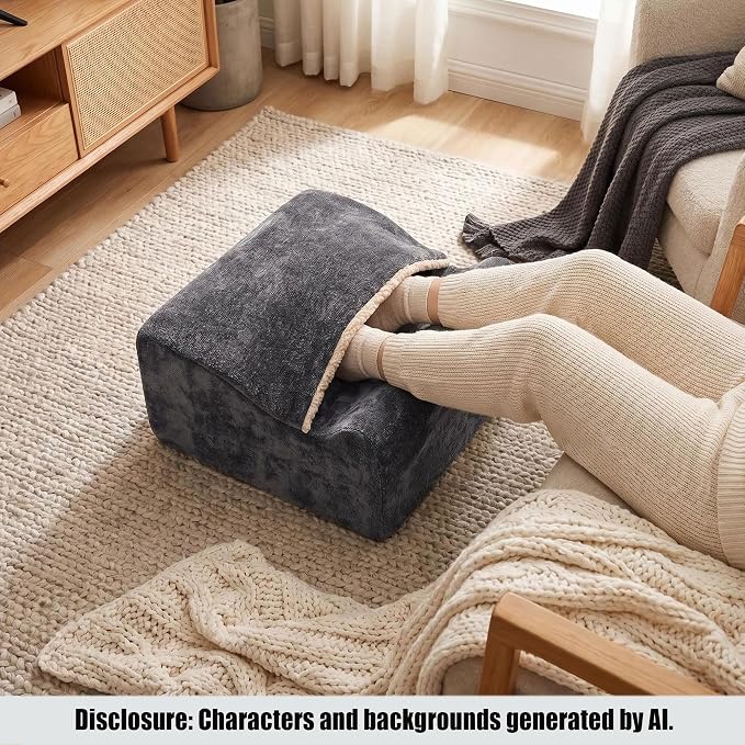 Keep Warm Foot Stool Foot Rest for Under Desk At Work | Office Footrest - Image 5