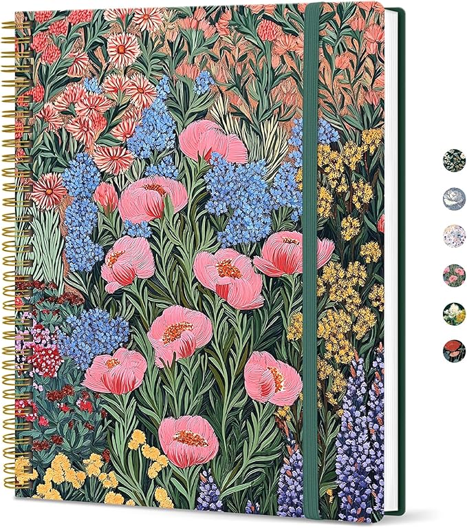 Taja Large Spiral Lined Journal by Taja