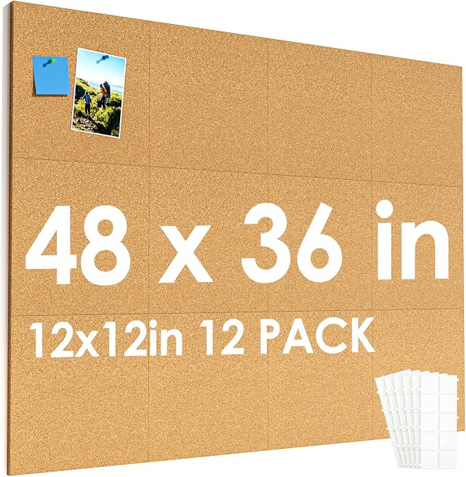 MaxGear 48" x 36" Large Cork Board by MaxGear