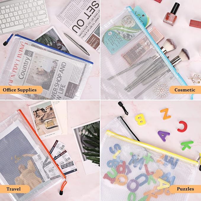 EOOUT 56pcs Mesh Zipper Pouch Zipper Bag, Durable Pouches - Image 5