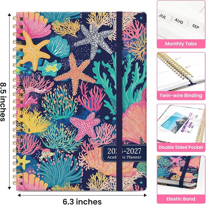 Planner 2026-2027, Academic Year Monthly and Weekly Calendar Planner, Jul 2026 - Image 4