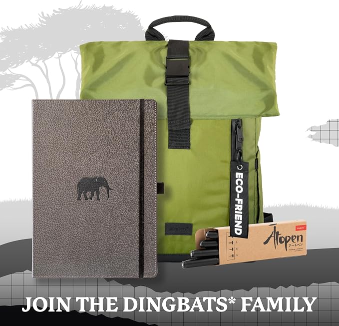Dingbats* - Wildlife Lined Extra Large A4 Notebook - PU Leather Hardcover - Image 6