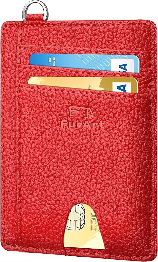 FurArt Slim Minimalist Wallet RFID Credit Card Holder by FurArt