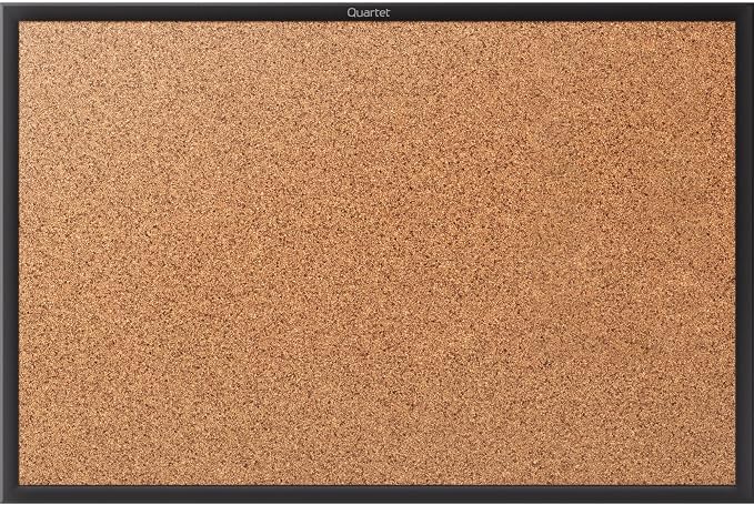 Quartet Cork Bulletin Board 72"W x 48"H Pin Board by Quartet