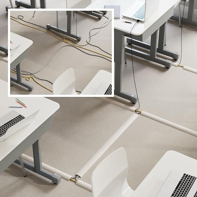 D-Line 30ft Floor Cord Cover, Floor Cable Protector, Extension Cord Cover - Image 5