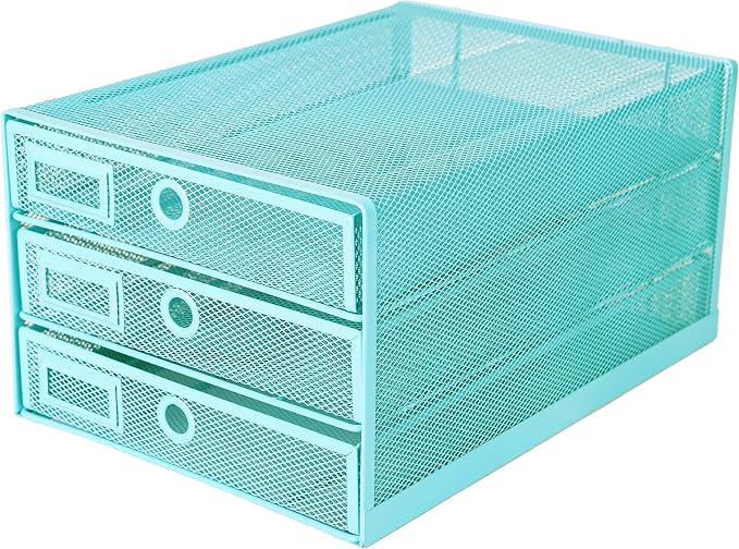 Exerz Paper Sorter 3 Drawer Wire Mesh A4 / Desk Multifunctional Desk by Exerz