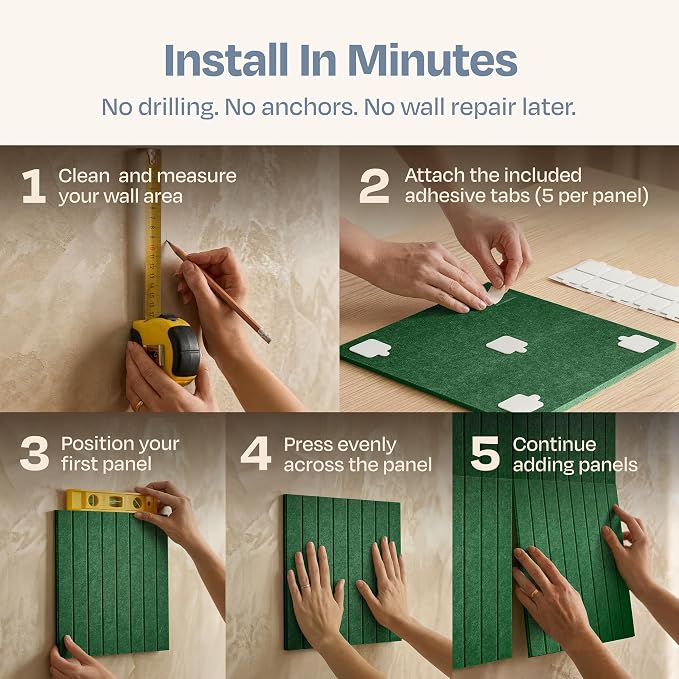 X-Large Cork Board Alternative 12-Pack Felt Bulletin Board Thick and Decorative - Image 5
