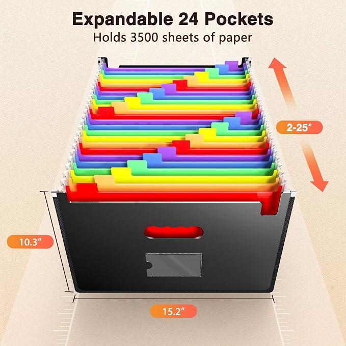 Ultra-Large Accordion File Organizer - Image 2