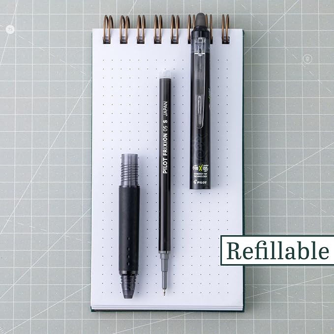 Pilot FriXion Synergy Clicker Erasable, Refillable, Retractable Gel Ink Pens - Image 4