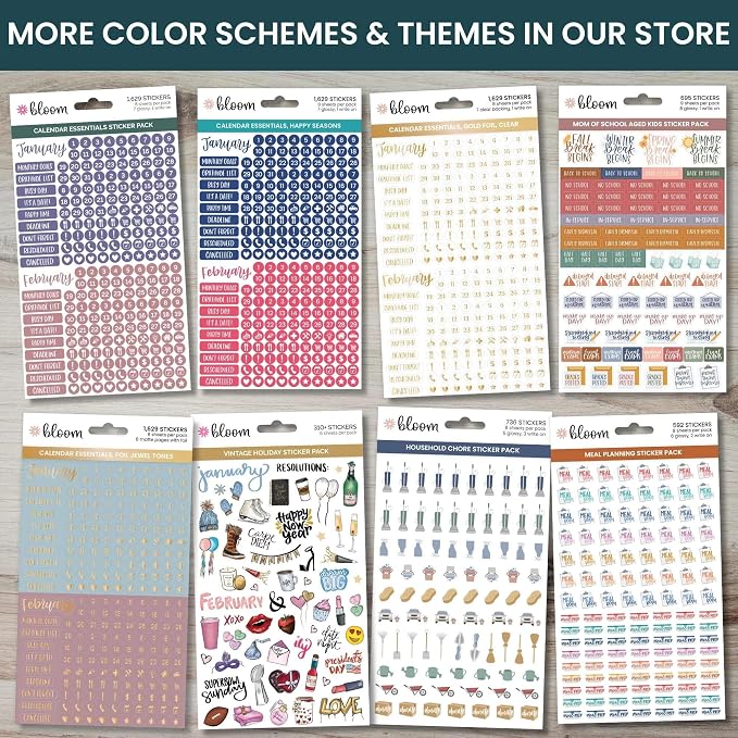 bloom daily planners Vintage Classic Planner Stickers - Image 6