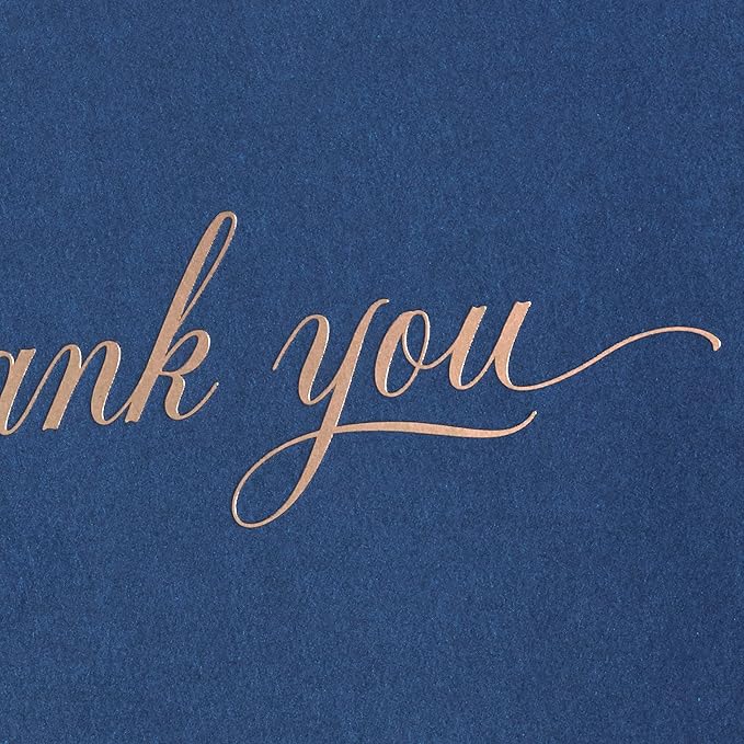 Hallmark Pack of Thank You Cards, Elegant Silver Foil - Image 5