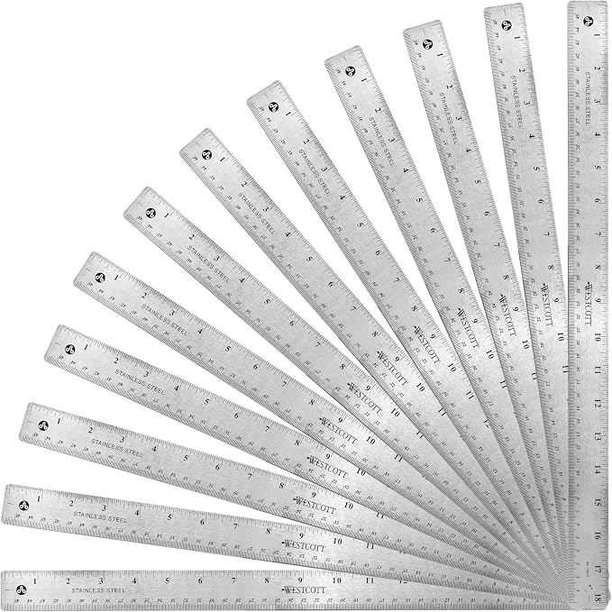 Westcott Stainless Steel Ruler Set by Westcott