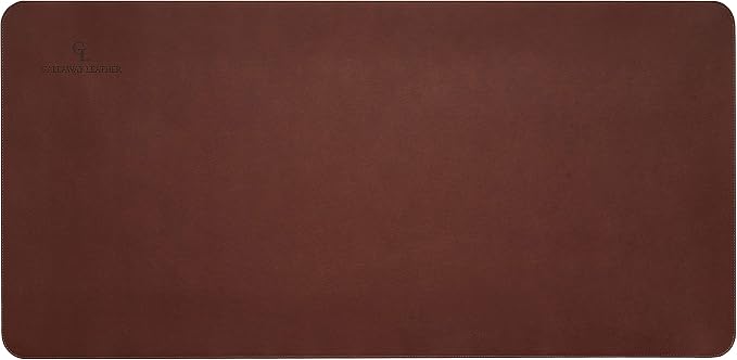 Gallaway Leather Desk Mat, Office Writing Desk Pad, Large 36" x 17" Dark Brown - Image 4