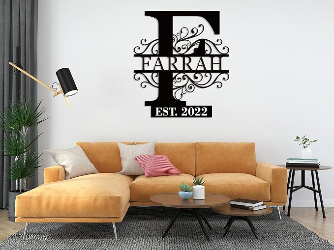 Family Name Sign Metal, Custom Last Name Plaque - Image 5