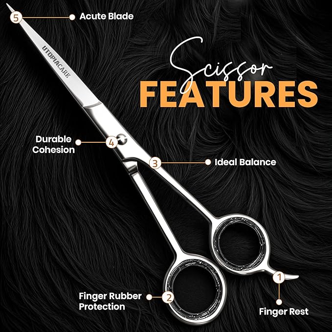 Utopia Care Hair Cutting and Professional Hairdressing Scissors 6.5 Inch - Image 3