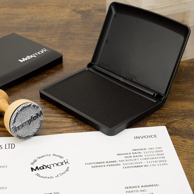 MaxMark Large Premium Green Ink Stamp Pad - Image 5