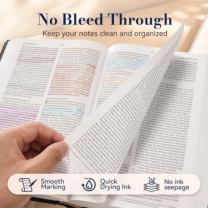Highlighter Glitter Silver for Bible, No Overly Saturated, No Bleed | No Bleed - Image 4